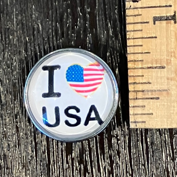 Ginger Snap Charm - I love 🇺🇸 USA - Picture 1 of 3